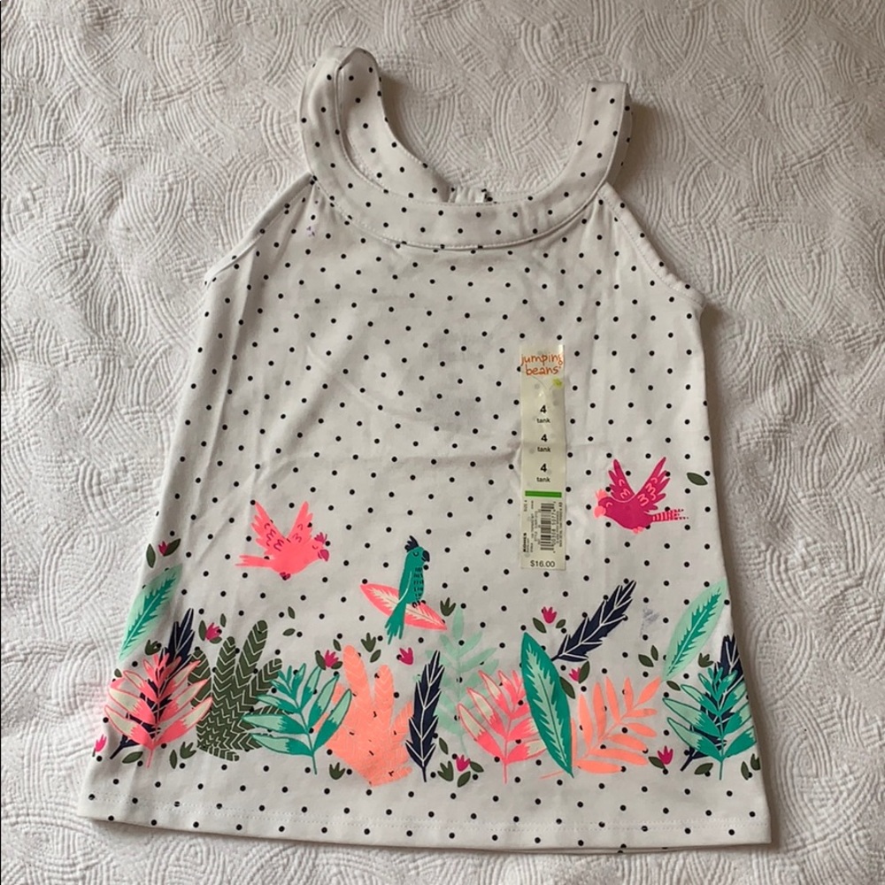 Polka dots girls top.